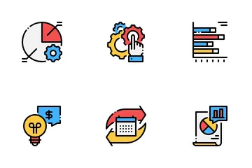 Análisis de negocio Paquete de Iconos