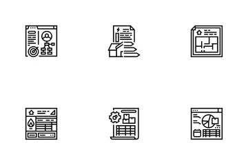 Análisis e informe de inventario Paquete de Iconos