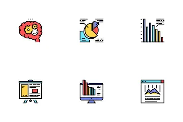Analizar infografía Paquete de Iconos