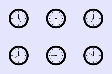 Analog Clock Icon Pack