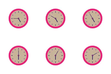 Analog Clock Icon Pack