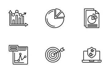 Analyse de données moderne Pack d'Icônes