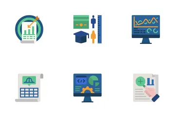 Analyses statistiques Pack d'Icônes