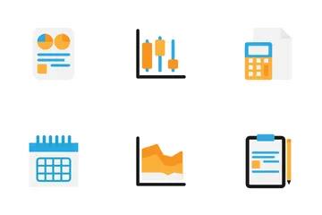 Analytics-Diagramm Symbolpack