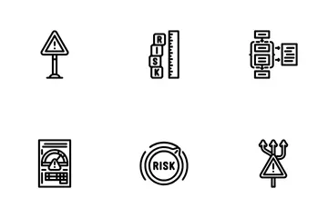 Analyste des risques métier Pack d'Icônes