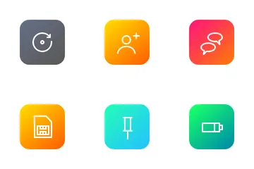 Android-Benutzeroberfläche Band 1 Symbolpack