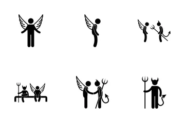 Angel And Devil Icon Pack