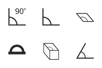 Ângulos Geométricos Pacote de Ícones