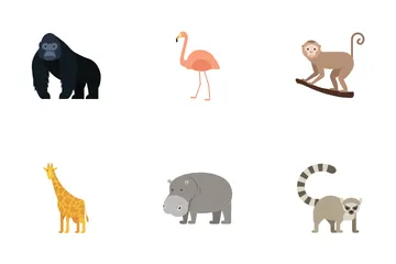 Animais Africanos Pacote de Ícones