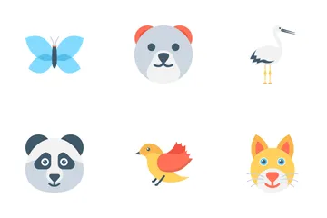 Animais e pássaros Icon Pack