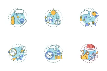 Animal Abuse And Wildlife Conservation Icon Pack