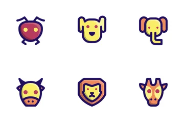 Animal (Filled Line) Icon Pack