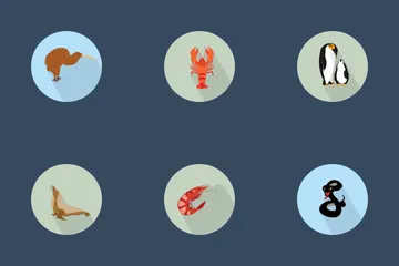 Animal (FLAT) Icon Pack