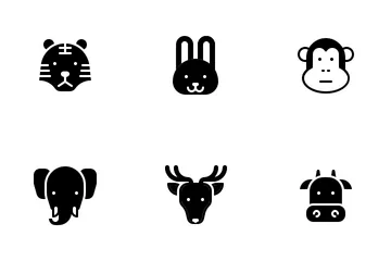 Animal Glyph Icon Pack