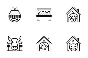 Animal In There Home Icon Pack