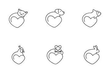 Animal Love Icons Pack Icon Pack