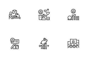 Animales libres de crueldad Icon Pack