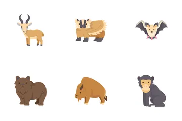 Animales salvajes Paquete de Iconos