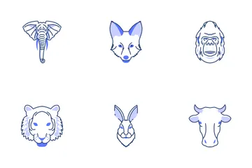 Animals Faces Icon Pack