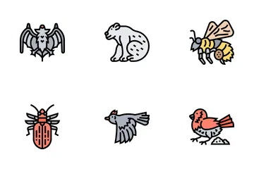 Animaux d'hiver Pack d'Icônes