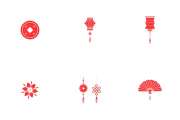 Ano Novo Chinês Pacote de Ícones