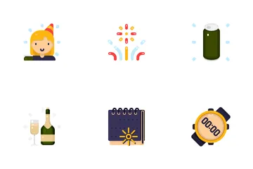 Año Nuevo Paquete de Iconos