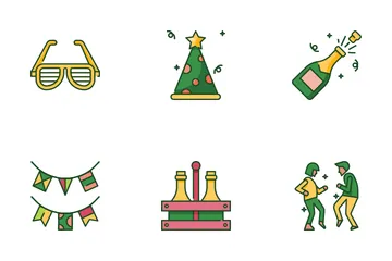 Año Nuevo Paquete de Iconos