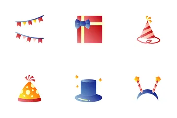 Año Nuevo Paquete de Iconos