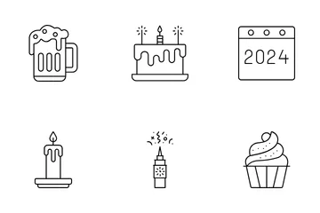 Año Nuevo Paquete de Iconos