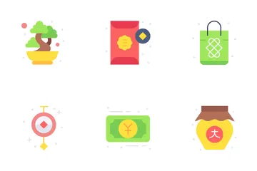 Año nuevo chino 2021 Paquete de Iconos