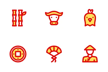 Año Nuevo Chino Paquete de Iconos