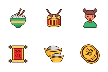 Año Nuevo Chino Paquete de Iconos