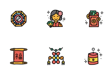 Año Nuevo Chino Paquete de Iconos