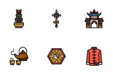 Año Nuevo Chino Paquete de Iconos