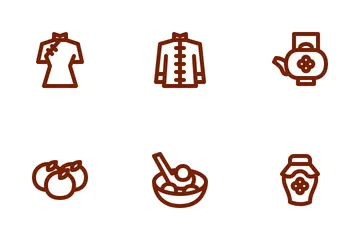 Año Nuevo Chino Paquete de Iconos
