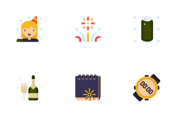 Año Nuevo Paquete de Iconos