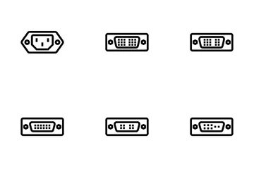 Anschlüsse und Kabel Band 1 Symbolpack