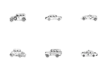 Antique Car Icon Pack