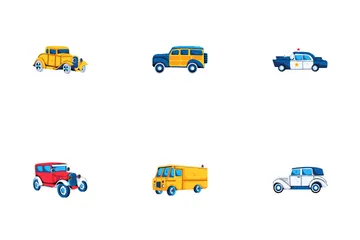 Antique Car Icon Pack