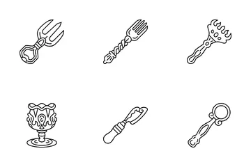 Antique Silver Flatware Icon Pack