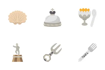 Antique Silver Flatware Icon Pack