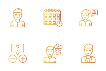 Anxiété et dépression Pack d'Icônes