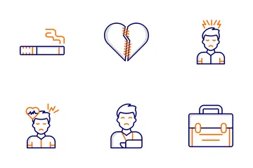Anxiété et dépression Pack d'Icônes