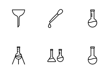 Aparelhos de Laboratório Pacote de Ícones