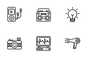 Aparelho Eletrônico Pacote de Ícones