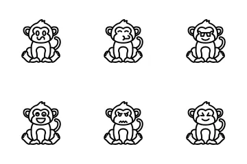 猿の絵文字 アイコンパック