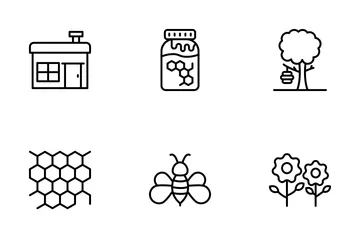 Elementos do Apiário Pacote de Ícones