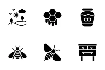 Elementos do Apiário Pacote de Ícones