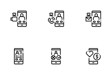 Aplicación de citas Paquete de Iconos