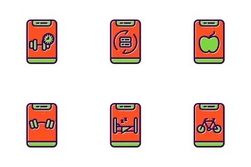 Aplicación de entrenamiento Icon Pack